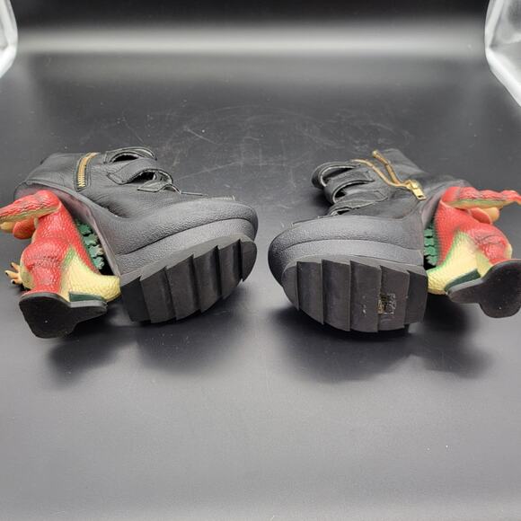 Irregular Choice Black Leather Godzilla Heel Platform Shoes Size 39 EU / 8 US - Picture 8 of 11